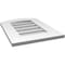 Ekena Millwork Arch Top Surface Mount PVC Gable Vent: Functional, w/ 3-1/2"W x 1"P Standard Frame, 16"W x 22"H GVPAR16X2201SF - alternate 2